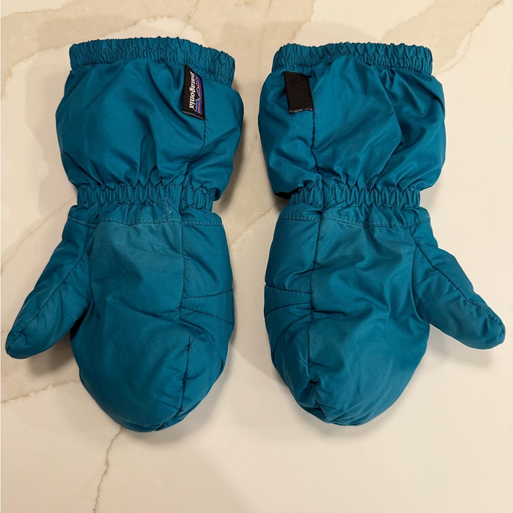 Patagonia Kids Teal Mittens